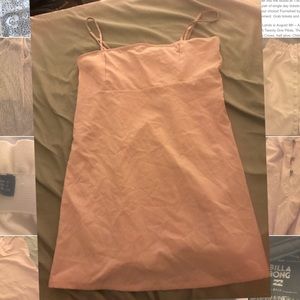 free people light pink slip dress new size small